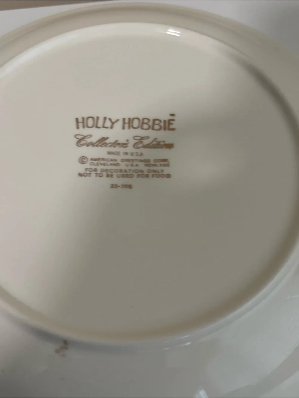 Vintage HOLLY HOBBIE Collector's Edition Plates 70's the time to be happy is now